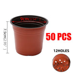 20/50PCS Mini Plastic Flower Pot